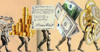 evolution of money grphic