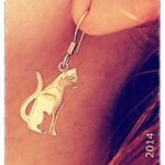 Image Gold Cat Earring